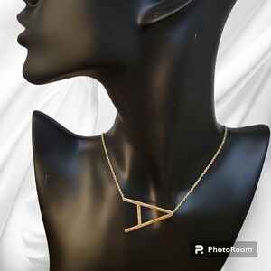 5/$25 Dainty Initial Capital A Chain Necklace